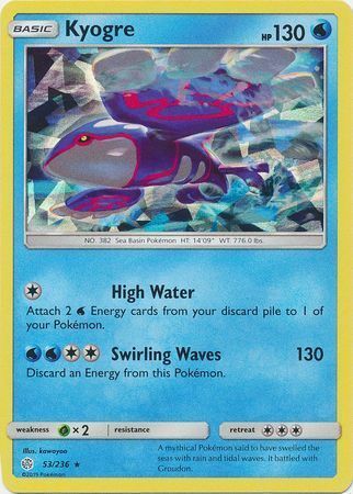 Kyogre Card Front