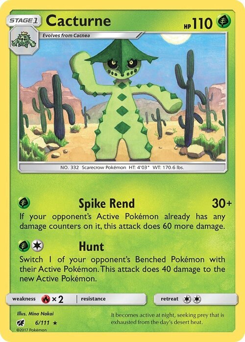 Cacturne Card Front