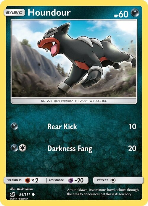 Houndour Card Front