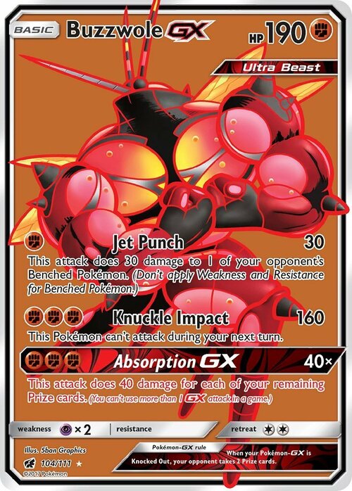 Buzzwole GX Card Front