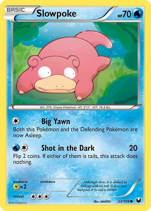 Slowpoke Card Front