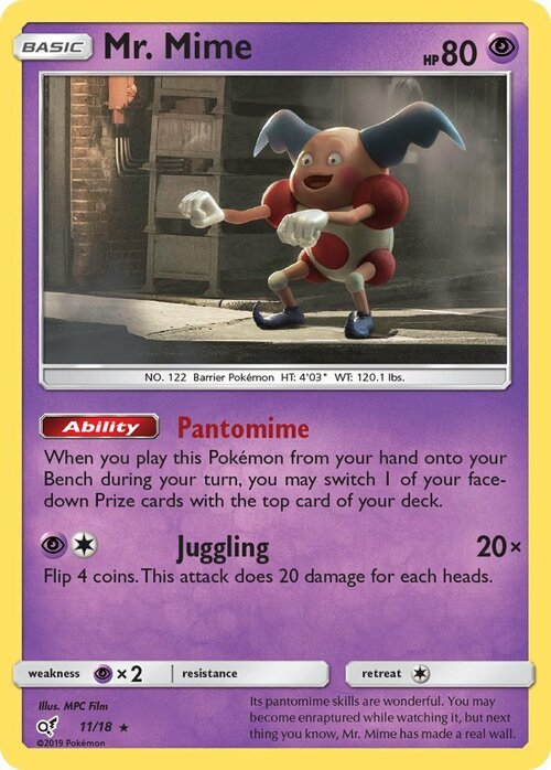 Mr. Mime Card Front