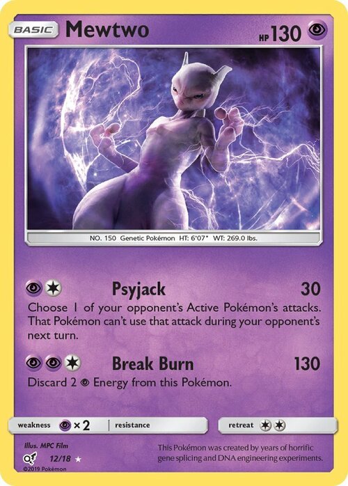 Mewtwo Card Front