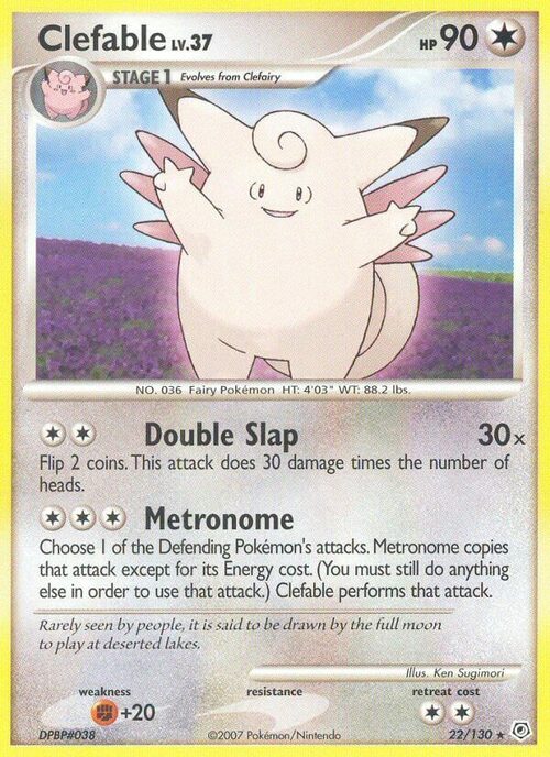 Clefable Lv.37 Card Front