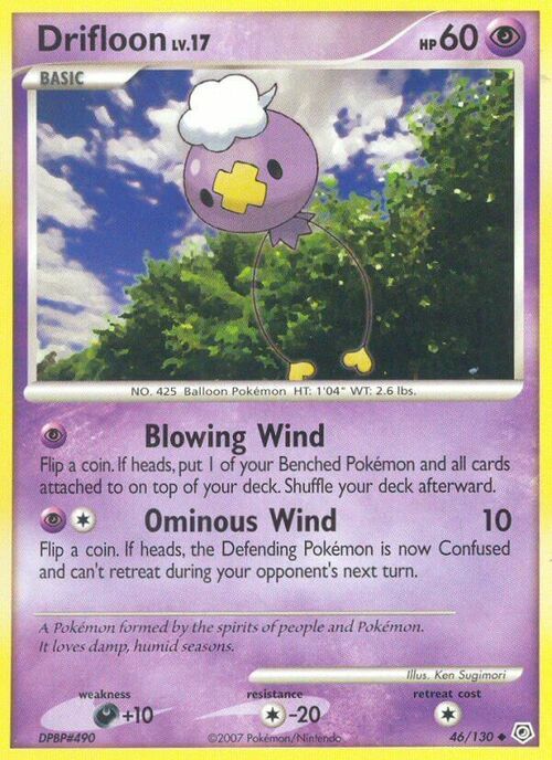 Drifloon Lv.17 Card Front