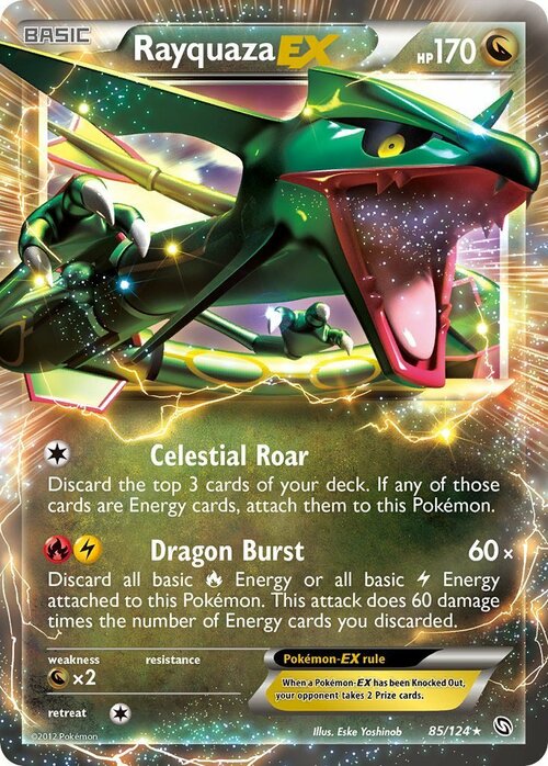 Rayquaza EX Card Front