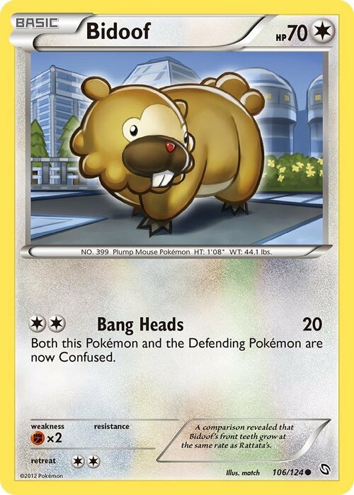 Bidoof Card Front