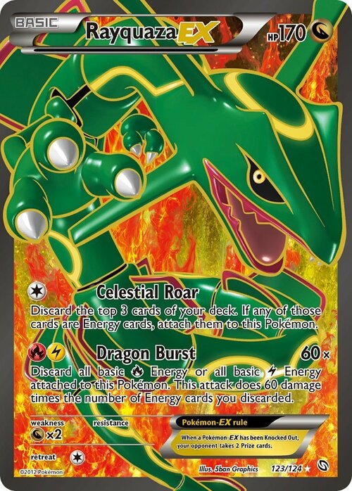 Rayquaza EX Card Front