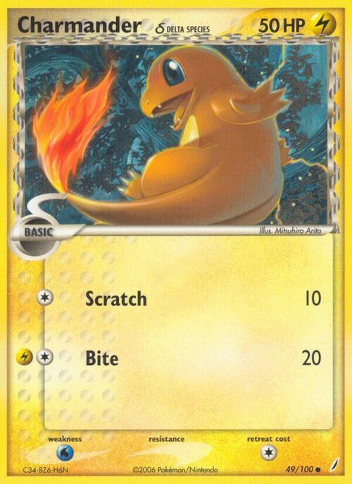 Charmander δ Card Front