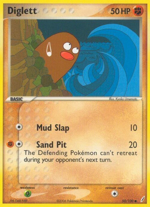 Diglett Card Front