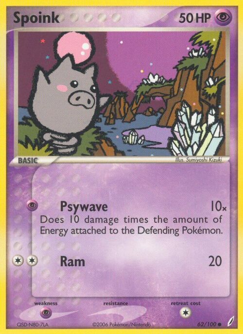 Spoink Card Front