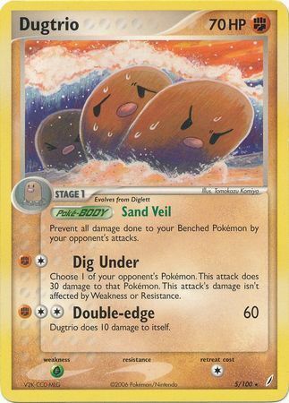 Dugtrio Card Front