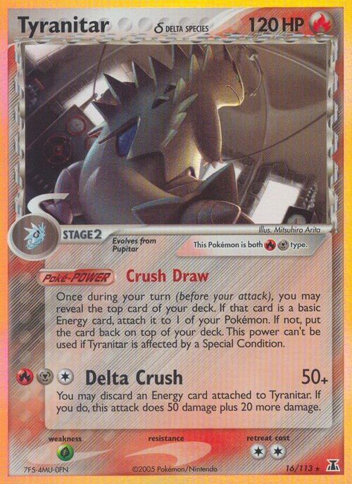 Tyranitar δ Card Front