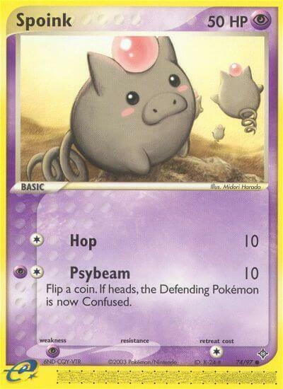 Spoink Card Front