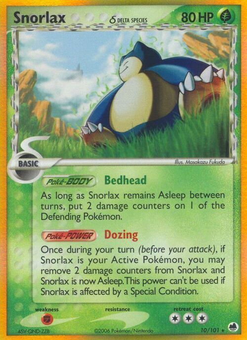 Snorlax δ Card Front