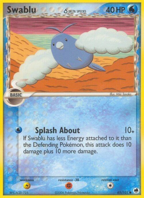 Swablu δ Card Front