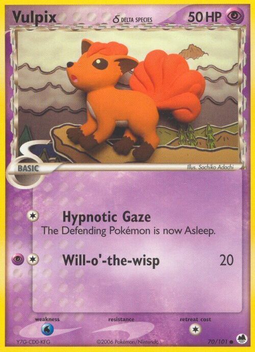 Vulpix δ Card Front