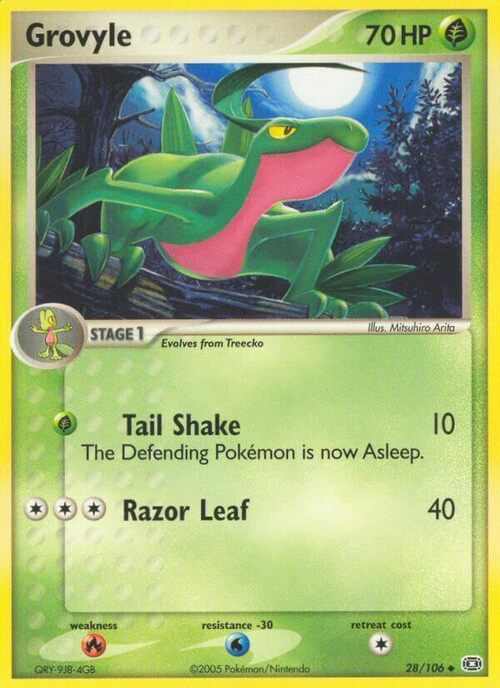 Grovyle Card Front