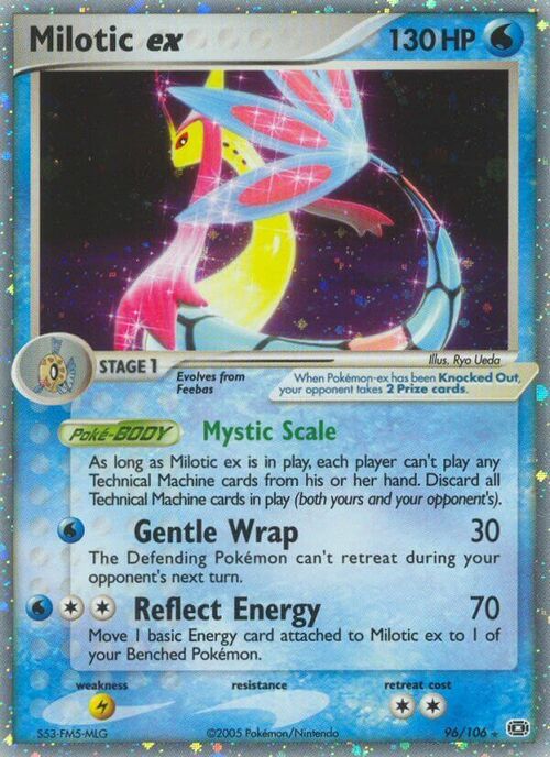 Milotic ex Card Front