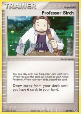 Professor Birch Card Front