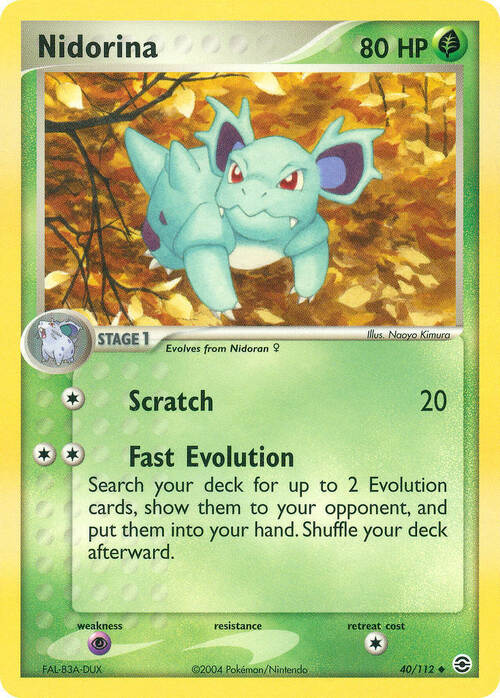 Nidorina Card Front