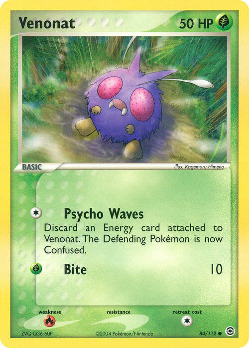 Venonat Card Front