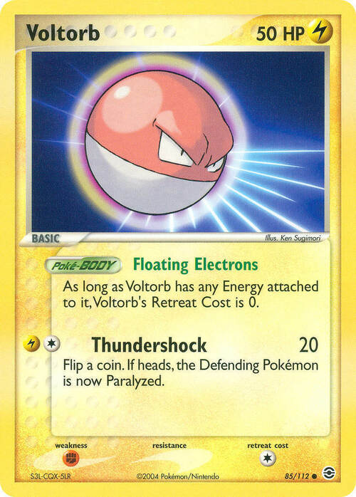 Voltorb Card Front