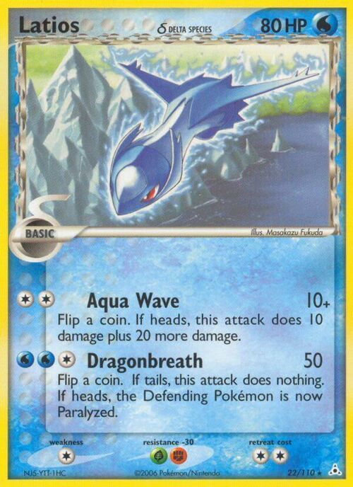 Latios δ Card Front