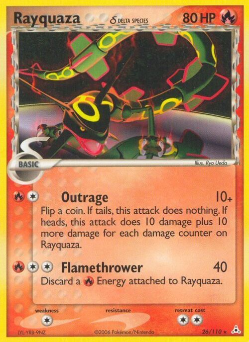 Rayquaza δ Card Front