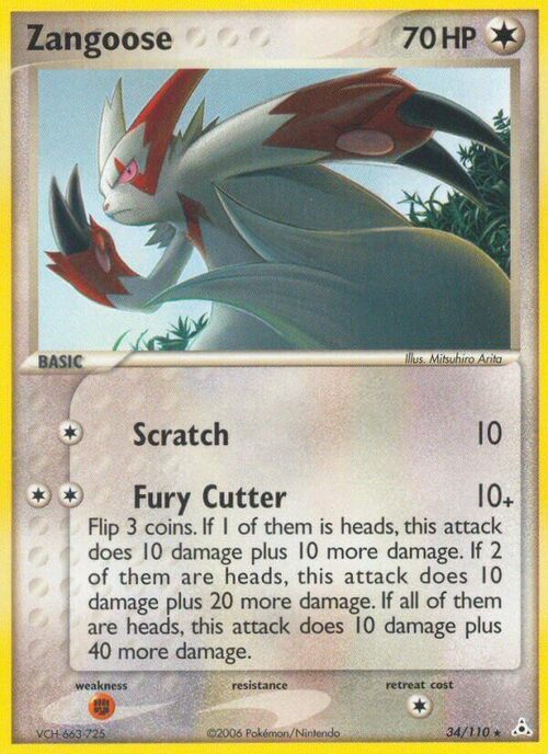 Zangoose Card Front