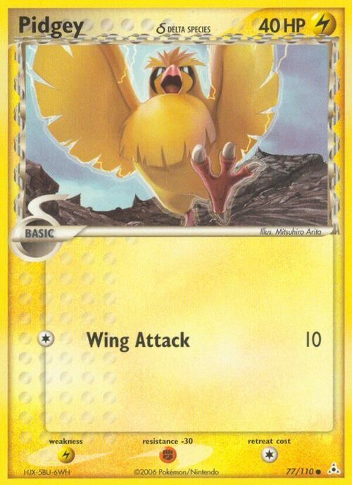 Pidgey δ Card Front