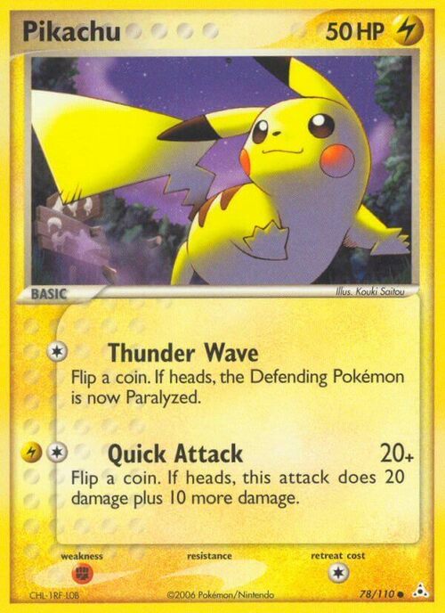 Pikachu Card Front