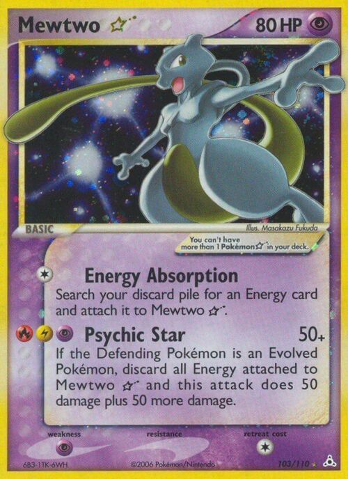 Mewtwo ☆ Card Front