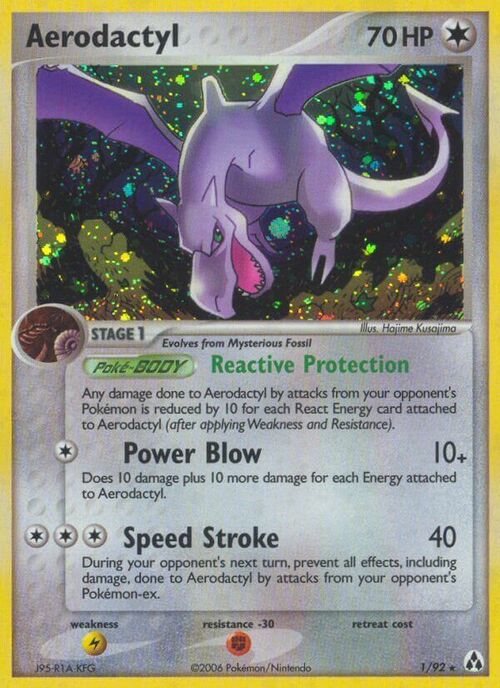 Aerodactyl Card Front