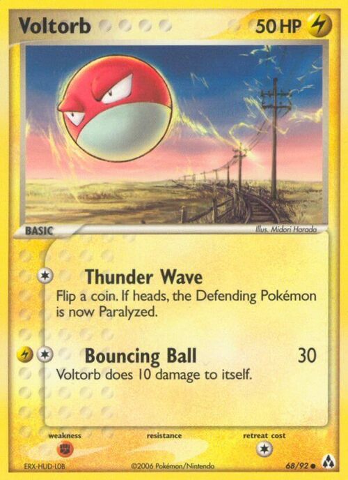 Voltorb Card Front