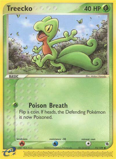 Treecko Card Front