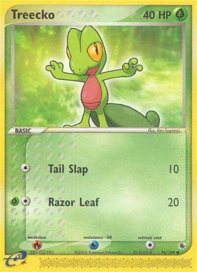 Treecko Card Front