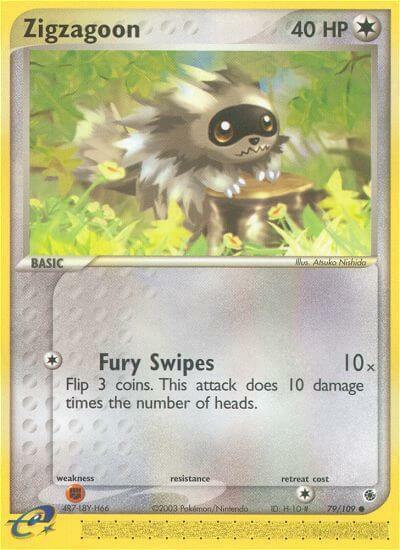 Zigzagoon Card Front