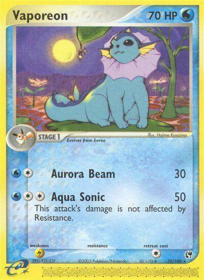 Vaporeon Card Front