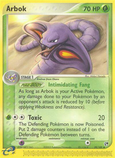 Arbok Card Front