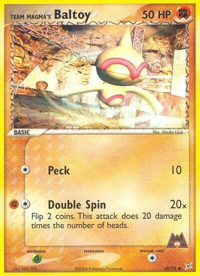 Team Magma's Baltoy Card Front