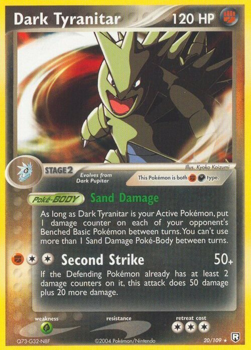 Dark Tyranitar Card Front