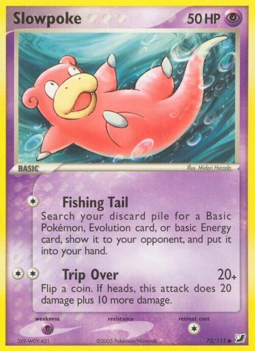 Slowpoke Card Front