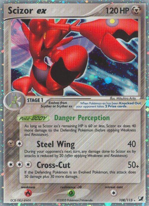 Scizor ex Card Front