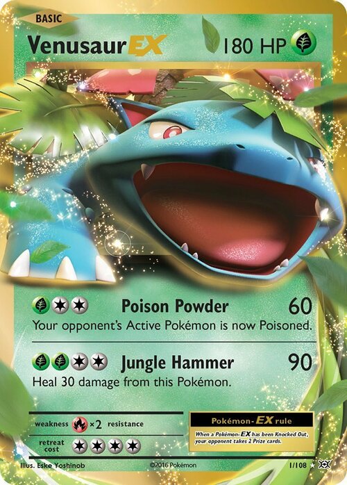 Venusaur EX Card Front