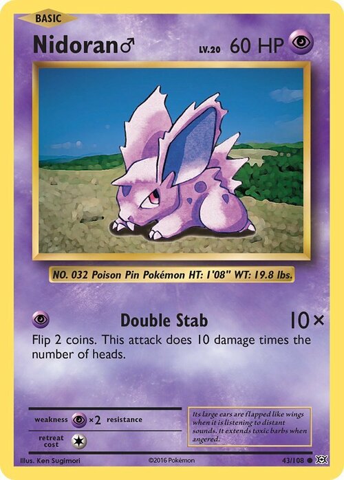 Nidoran M Card Front