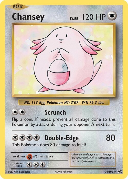 Chansey Card Front