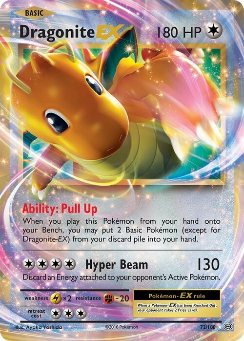 Dragonite EX Card Front