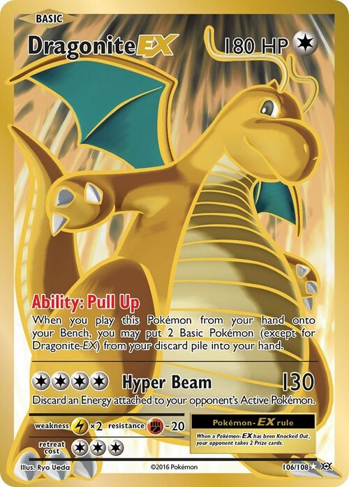 Dragonite EX Card Front