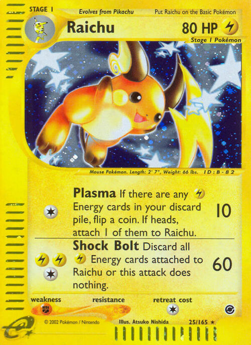 Raichu Card Front